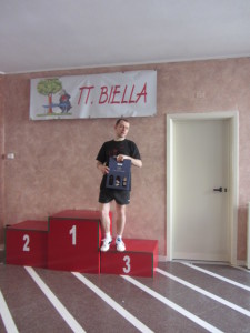 Camp reg Biella 26-05-2013 Valerio Fusillo sul podio 4^cat